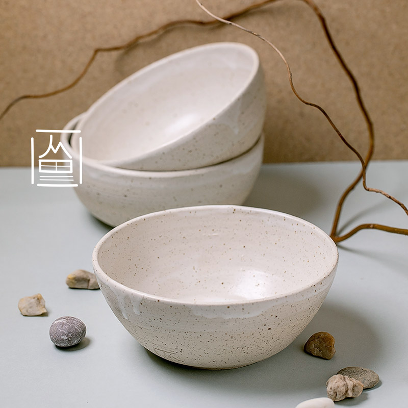 Ceramic bowl white glaze 3