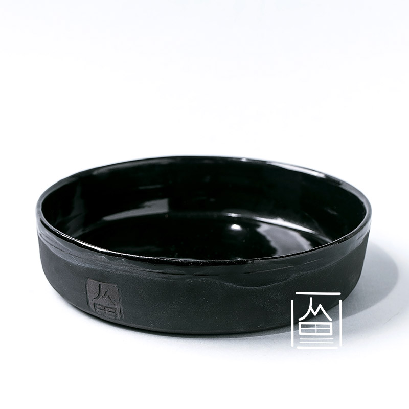 Ceramic bowl black glaze