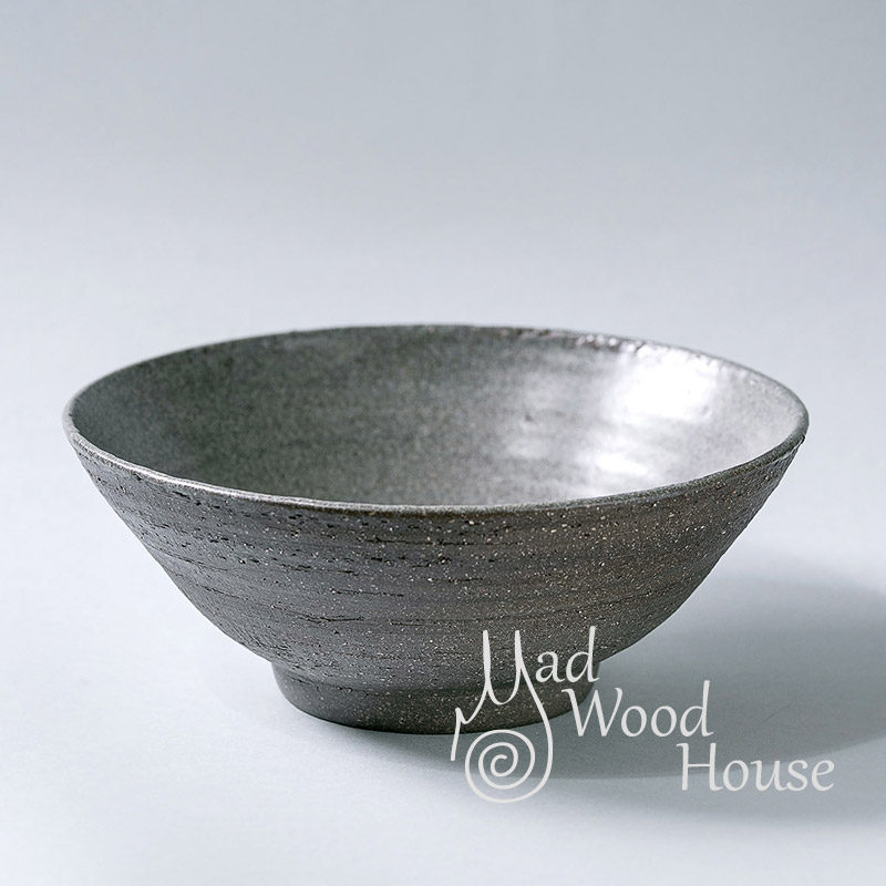 Ceramic bowl gray glaze 1