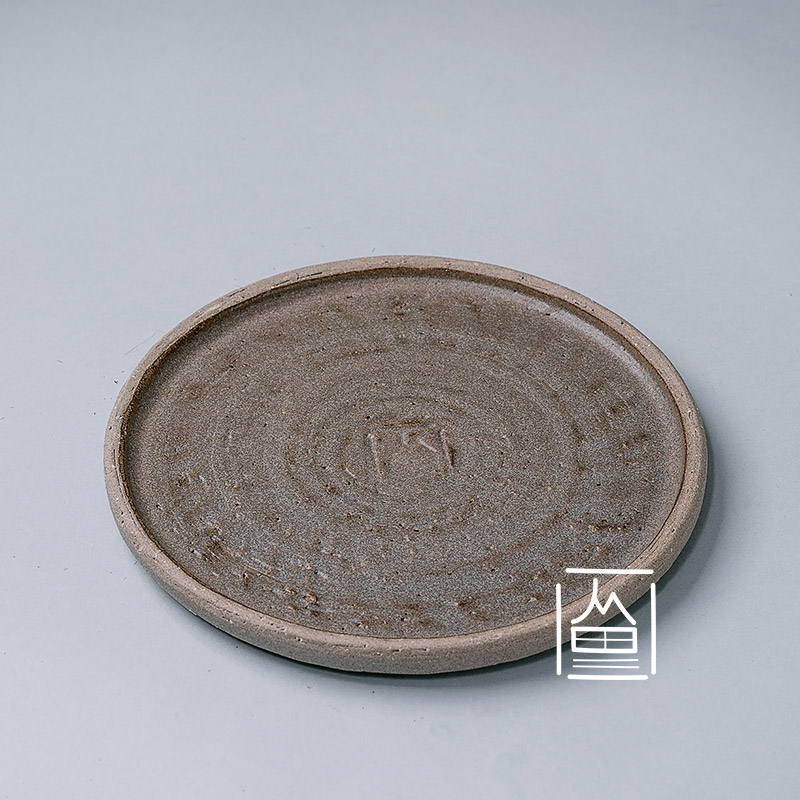 Ceramic plate gray glaze 1