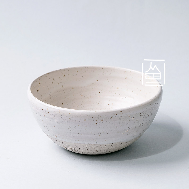 Ceramic bowl white glaze 1